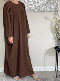 Chocolate Brown Butterfly Abaya