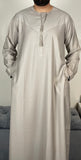 Premium Men’s Stone Omani Embroidered Thobe