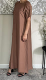 Mocha Nida Inner Slip Dress - Abaya