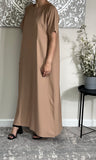 Camel Brown Nida Inner Slip Dress - Abaya