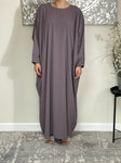 Lilac Butterfly Abaya