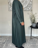 Premium Men’s Green Omani Embroidered Thobe