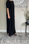 Black Nida Inner Slip Dress - Abaya