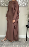 Mocha Butterfly Abaya