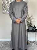 Men’s Grey Omani Thobe Jubbah