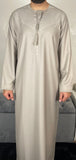 Premium Men’s Stone Omani Embroidered Thobe