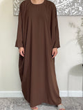 Chocolate Brown Butterfly Abaya