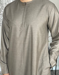 Men’s Ash Brown Omani Thobe Jubbah