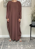 Mocha Butterfly Abaya