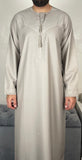 Premium Men’s Stone Omani Embroidered Thobe