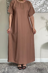 Mocha Nida Inner Slip Dress - Abaya