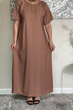 Mocha Nida Inner Slip Dress - Abaya