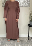 Mocha Butterfly Abaya