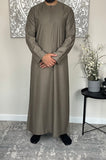 Men’s Ash Brown Omani Thobe Jubbah