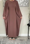 Mocha Butterfly Abaya