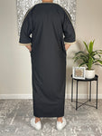 Men’s Black Moroccan Thobe