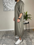 Men’s Taupe Grey Moroccan Thobe