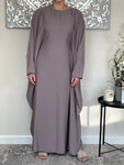 Light Lilac Nida Butterfly Abaya