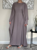 Light Lilac Nida Butterfly Abaya