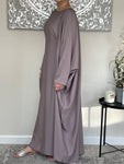 Light Lilac Nida Butterfly Abaya