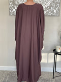 Mauve Nida Butterfly Abaya