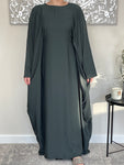 Emerald Green Nida Butterfly Abaya