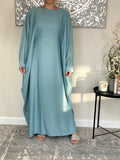 Aqua Nida Butterfly Abaya