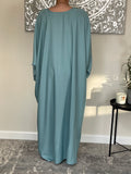 Aqua Nida Butterfly Abaya