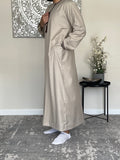 Premium Men’s Beige Omani Embroidered Thobe