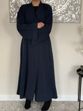 Premium Embossed Crepe Open Abaya