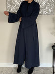 Premium Embossed Crepe Open Abaya