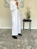 Boys White Omani Embroidered Thobe Jubbah