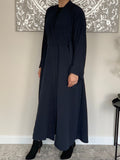 Premium Embossed Crepe Open Abaya