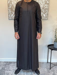 Men’s Black Omani Thobe Jubbah