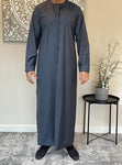 Premium Men’s Dark Grey Emirati Thobe