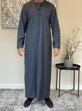 Premium Men’s Dark Grey Emirati Thobe