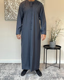 Premium Men’s Dark Grey Emirati Thobe