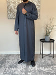 Premium Men’s Dark Grey Emirati Thobe