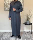 Premium Men’s Dark Grey Emirati Thobe