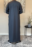 Premium Men’s Dark Grey Emirati Thobe