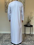 Men’s White Omani Thobe Jubbah