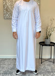 Men’s White Omani Thobe Jubbah