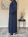 Premium Men’s Navy Blue Emirati Thobe