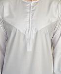 Men’s White Omani Thobe Jubbah with Tassel