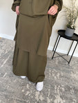 One Size 3 Piece Olive Green Jilbab