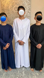 Boys Black Omani Thobe Jubbah