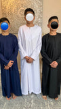 Boys White Omani Thobe Jubbah