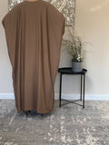 Taupe Butterfly Abaya