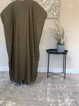 Olive Green Butterfly Abaya