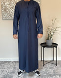 Premium Men’s Navy Blue Emirati Thobe